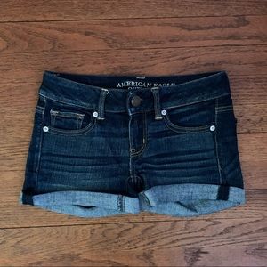 American Eagle Dark Denim Shorts